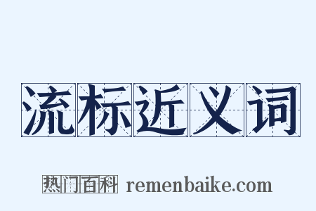 流标近义词是什么意思的图片